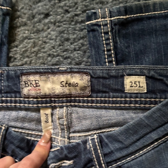 BKE Women's Dark Blue Boot Cut Jeans - Picture 3 of 3